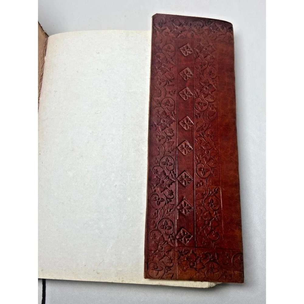 Leather Camel Journal Notebook Planner Handmade Unlined Paper Pages Bound‎